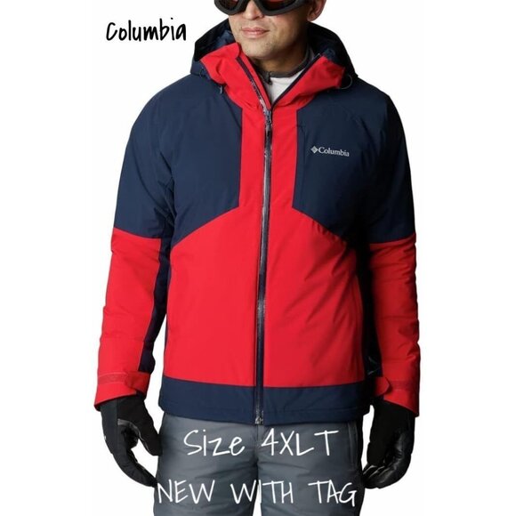 Columbia Men's Big & Tall Waterproof Ski Coat Jacket 4XLT - New with Tags